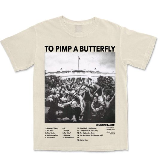 To Pimp A Butterfly - Kendrick Lamar | Retro Album Music T-shirt