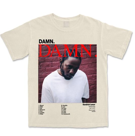 DAMN. - Kendrick Lamar | Retro Album Music T-shirt