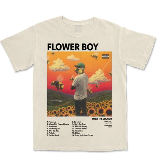 Flower Boy - Tyler The Creator Shirt, Retro Album Tee, Hip Hop Tee Retro 90s Shirt