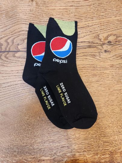 Cute Pepsi Max Lime Socks