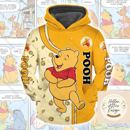 Halloween Winnie Pooh Hoodie, Disney Pooh