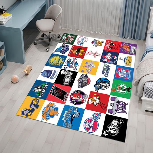 Nba Team Rug,Retro Game Rug,Basketball Rug,Sport Rug,Kids Room Rug,Custom Rug,Popular Rug,Area Rug,Personalized Rug,Unique Rug,Gift For Him