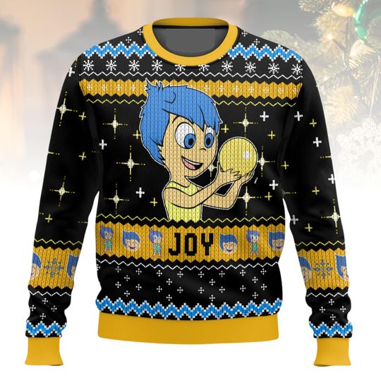 Inside Out Joy Christmas Ugly Sweater, Joy  Holiday Sweater