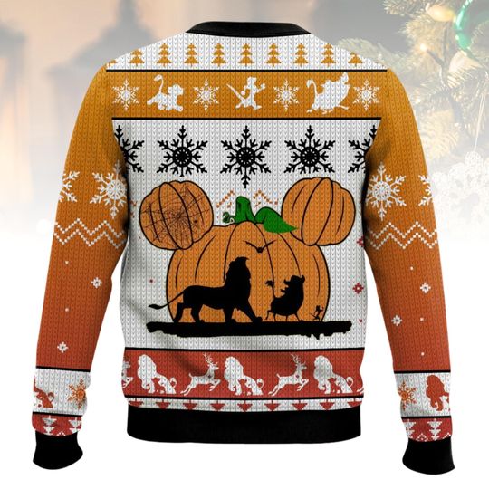Lion King Christmas Ugly Sweater, Hakuna Matata Holiday Sweater