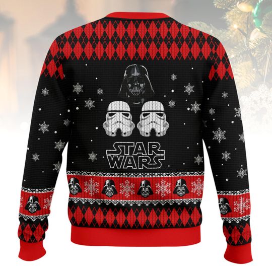 Star Wars Christmas Ugly Sweater, Darth Vader Christmas Sweater, Movie Sweater For Men And Women, Xmas Holiday Gift