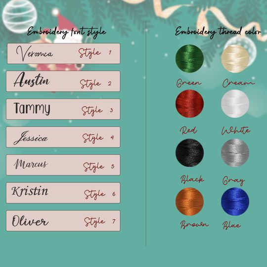 Embroidered Wool Christmas Stocking: Family Holiday Decor