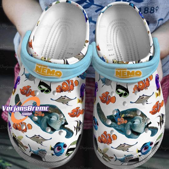 Finding Nemo Clogs, Nemo Shoes, Finding Nemo Sandals, Finding Nemo Gift, Finding Nemo Slippers, Nemo Sandals, Nemo Slippers,Women Shoes