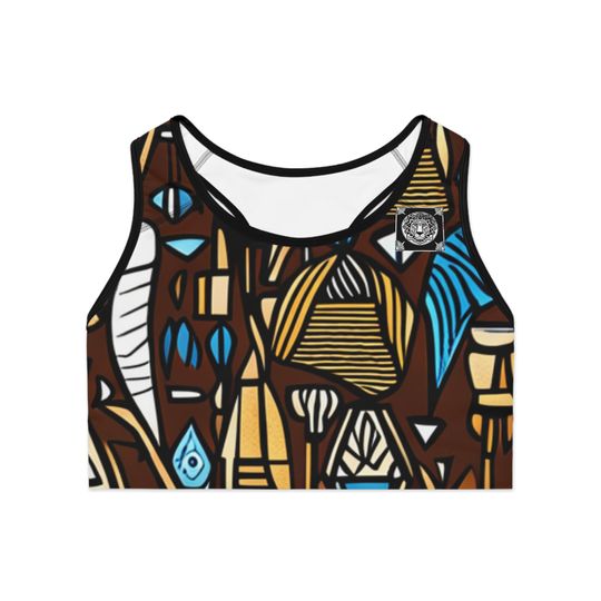 Lioness Pride Series 6: African Pattern Inspired Sports Bra