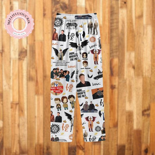 Halloween Supernatural Pajamas Set, Dean Winchester Vintage Shirt