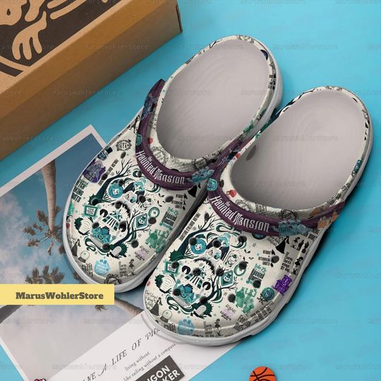 Halloween Haunted Mansion Shoes, Hitchhiking Ghosts Sandals