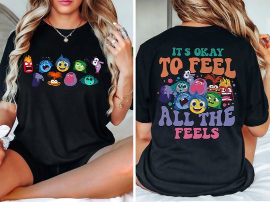 Inside Out It's Okay To Feel All The Feels Shirt, Inside out shirt, Mental Health shirt, Inclusion Shirt, Speech Therapy Shirt