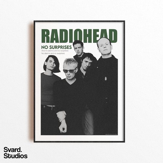 Poster Cover Radiohead - No Surprises
