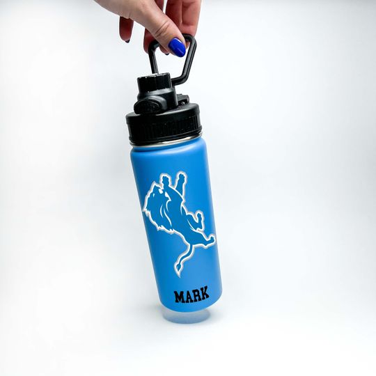 Personalized Name Custom American Pro Football Name Stainless Steel Water Bottles Sports Lid