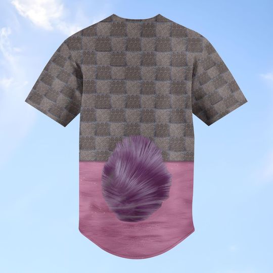 Bing Bong Cosplay Costume Jersey, Inside Out Cosplay Baseball Shirt