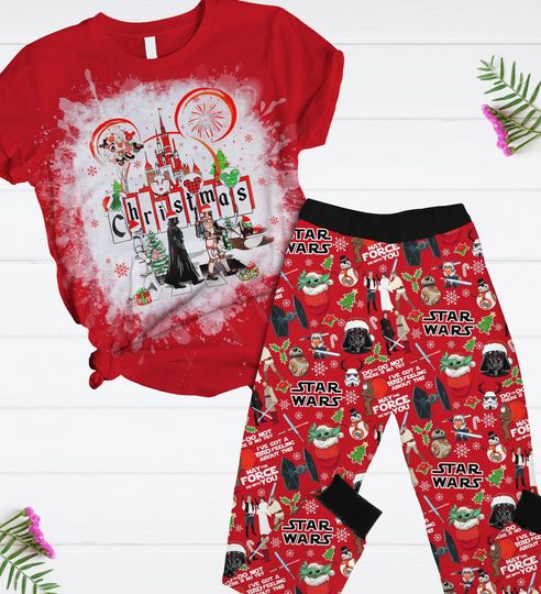 Christmas Star Wars Pajamas Set, Star Wars T-Shirt, Stormtrooper T-Shirt, Merry Christmas Tee, Stormtrooper Abbey Road Christmas Shirt