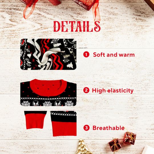 Funny Octopus Ugly Christmas Sweater, Holiday Knit Sweater