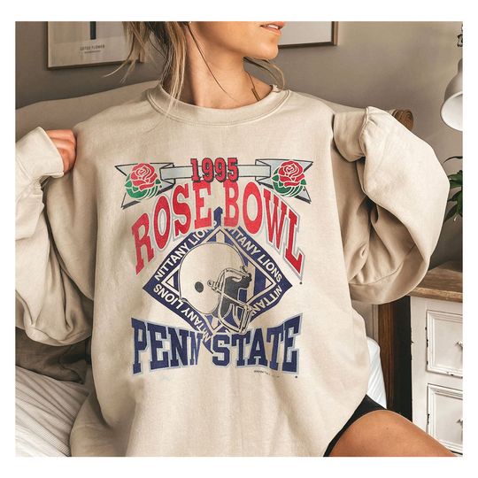 1995 Vintage Penn State Rose Bowl Sweatshirt, Penn State Rose Bowl Sweatshirt