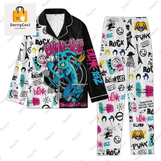 B182 Pajamas Sets, B182 Pajamas Pants, Blink Music Womens Pajamas, B182 Concert Set Of Pajamas Pants