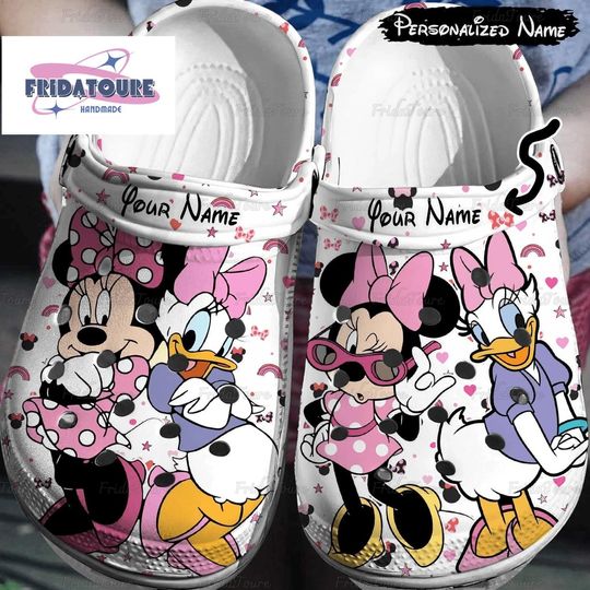 Halloween Minnie Mouse Clogs, Disney Mickey Clogs, Mickey Fans Gift