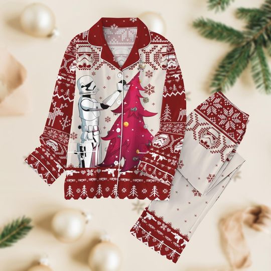 Star Wars Pajamas Set, Stormtrooper Christmas Pajamas Family, Matching Sleepwear Set, Holiday Gift For Men And Women