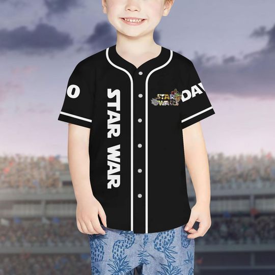 Custom Star Wars Baseball Jersey, Disneyworld, May The Force Be With You