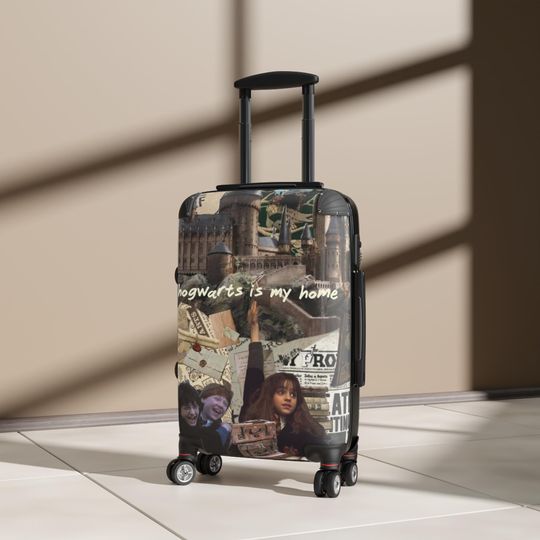 Harry Potter Hogwarts Patterned Suitcase  Magical Travel Luggage