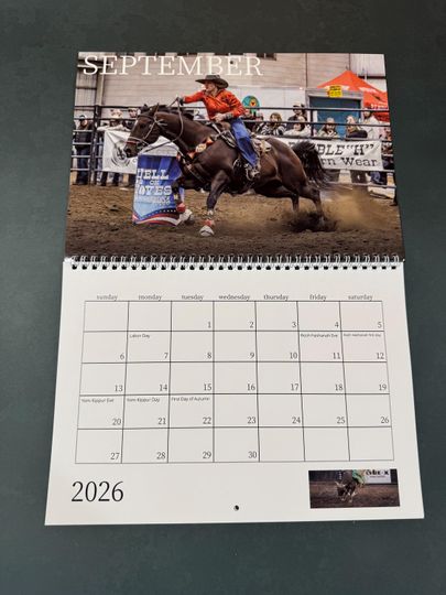 2026 | Rodeo | Wall Calendar | 11x17