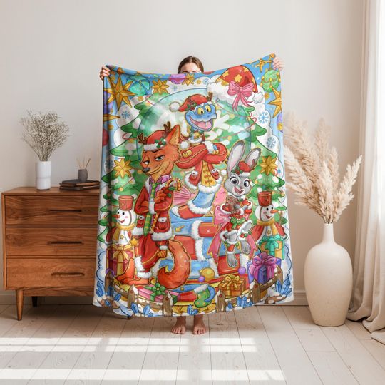 Zootopia 2 Judy & Nick Blanket, Cozy Movie Bedding for Fans