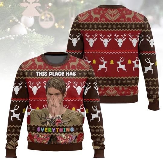 Saturday Night Live Ugly Christmas Sweater, Funny Tv Show Holiday Sweater