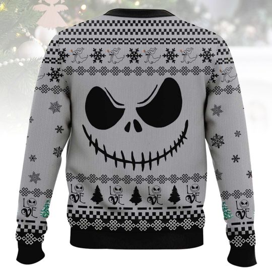 Nightmare Before Christmas Ugly Christmas Sweater, Jack Skellington Sweater