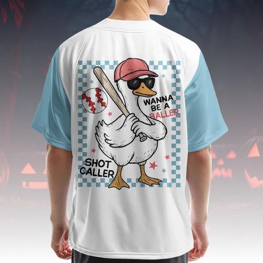Personalized Silly Goose Baseball Jersey, Funny Goose Cosplay Shirt