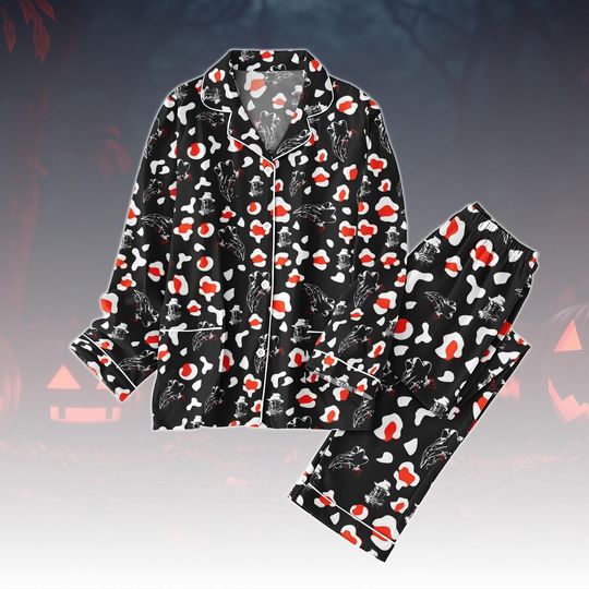Freddy Krueger Pajamas Set, Horror Pajamas For Fan