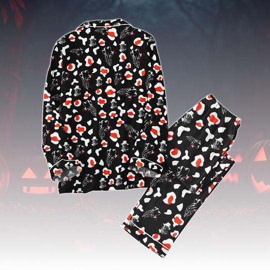 Freddy Krueger Pajamas Set, Horror Pajamas For Fan