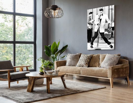 Elvis Presley  Rock and Roll Canvas Wall Art Print