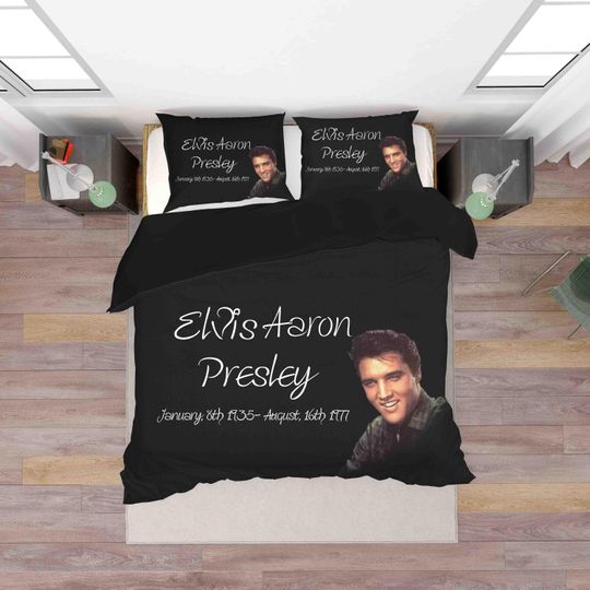3D Rock Elvis Presley Bedding Set, Bedroom Decor