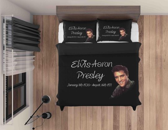 3D Rock Elvis Presley Bedding Set, Bedroom Decor