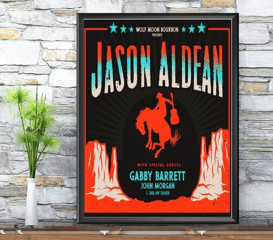 Jason Aldean Rock N Roll Cowboy Tour 2022 poster