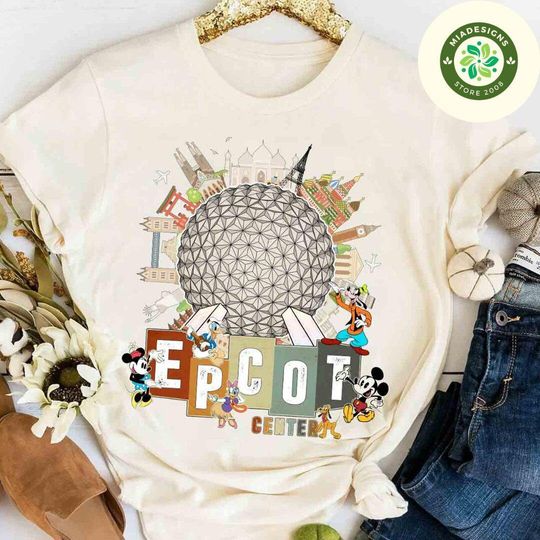Vintage Mickey and Friends Disney Epcot Center Shirt, Drinking around the World Disney Epcot Shirt, Epcot World Tour Family Vacation 2025