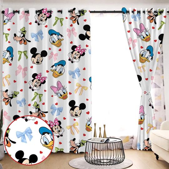 Mickey Friends Window Curtains