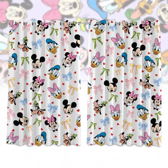 Mickey Friends Window Curtains