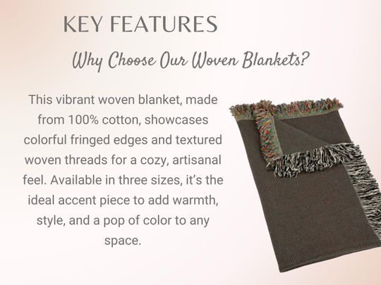 Vintage Fantasy Map Woven Throw Blanket - Adventure Decor