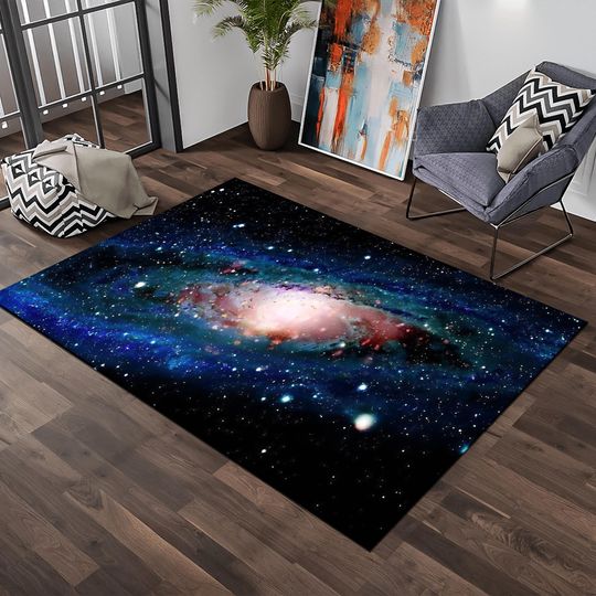 Galaxy Rug: Starry Milky Way Area Rug, Home Decor
