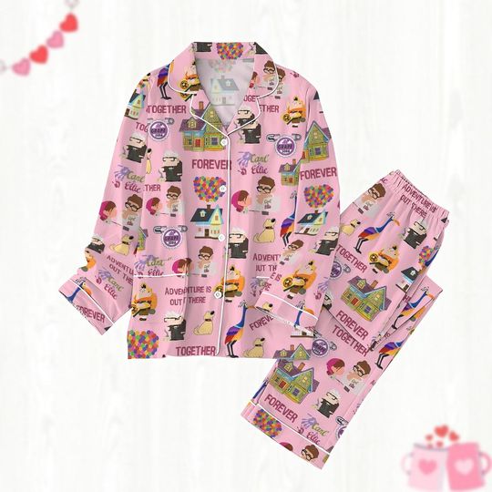 Carl And Ellie Pajamas Set, Up Women Pajamas