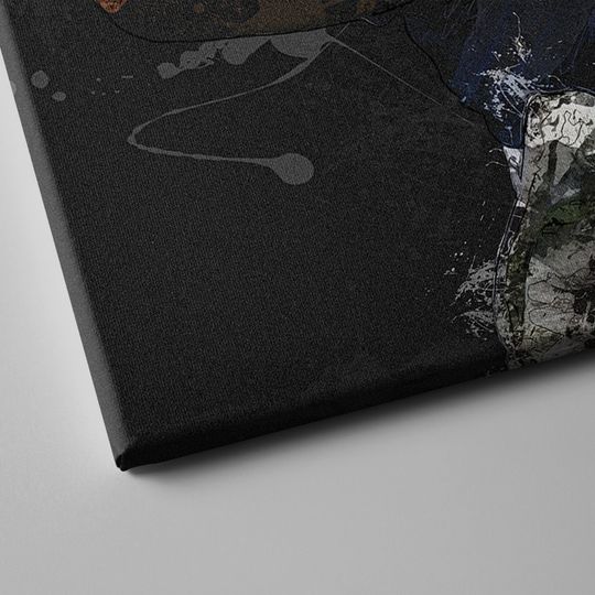 Josh Allen Painting Buffalo Bills football Hand Made Poster Print Wall Art Man Cave Gift Home Kids Decor