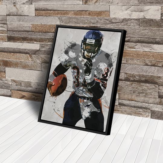 Walter Payton Poster, Chicago Bears - UNFramed Poster, Kids Decor, Man Cave Gift, Wall Art Decor