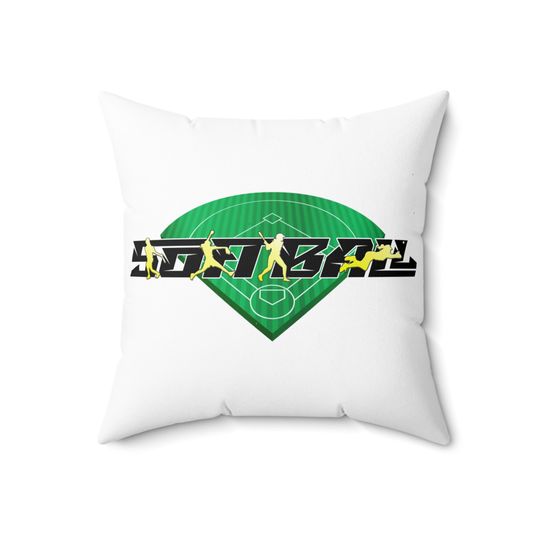 In My Softball Era Square Pillow