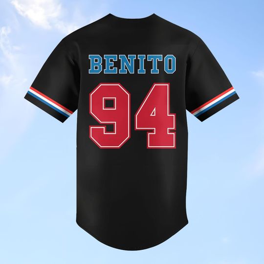 Benito Bowl Baseball Jersey, Bad Bunny Football Button Shirt,   Benito 94 Halftime Fan Shirt, Game Day Top