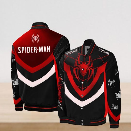 Spiderman Baseball Jacket, Spiderman Jacket, Superhero Baseball Jacket, Marvel Jackets, No Way Home Jacket, Jacket Men, Gift For Him