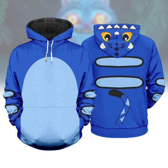 Tiger Costume 3D Hoodie, Derpy Tiger Cosplay Hoodie, Derpy Tiger Costume Hoodie, Halloween Gift For Her Him