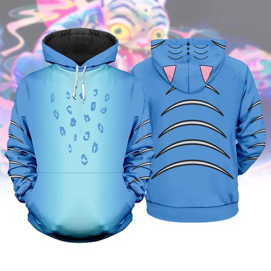 Derpy Tiger Costume 3D Hoodie, Boy Group Hoodie, Halloween Outfits, Movie Hoodie, Halloween Gift For Her Him